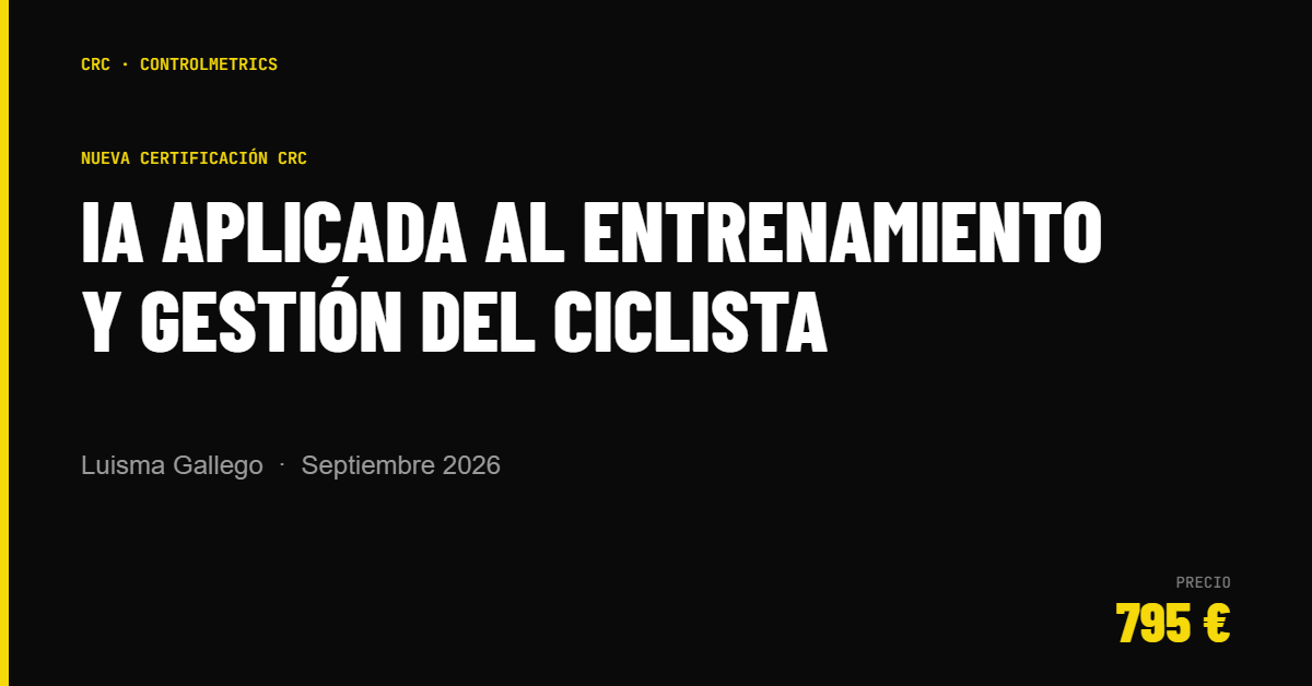 IA aplicada al entrenamiento y gestión del ciclista